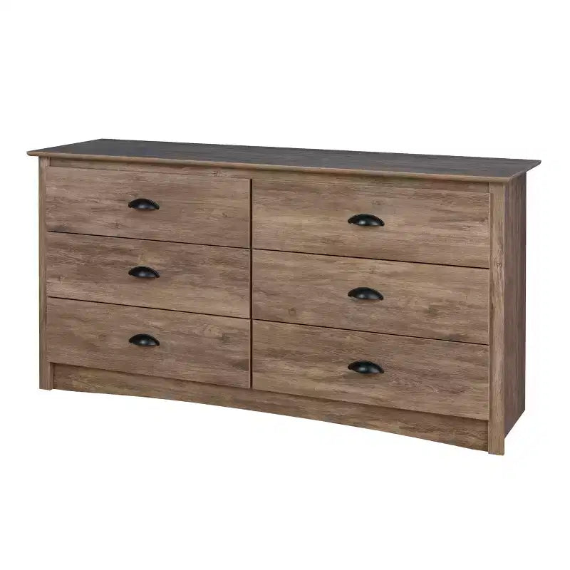 6 Drawer Dresser Drifted Gray