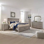 Dresser Light Gray - : Traditional 7-Drawer Storage