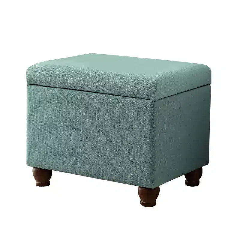 Storage Ottoman Bench Aqua