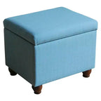 Storage Ottoman Bench Aqua
