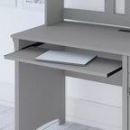 Computer Desk with Hutch Gray