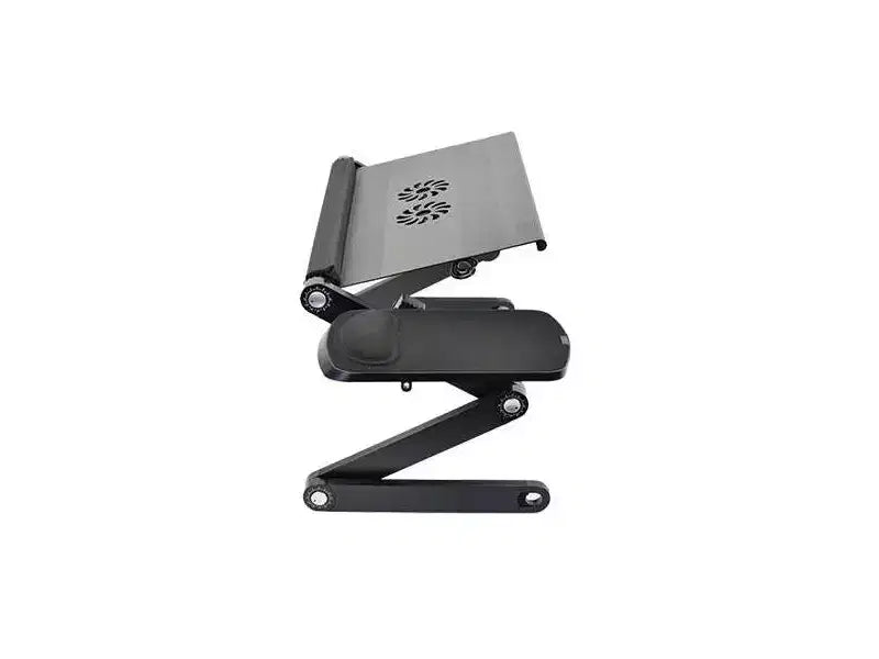 Adjustable Laptop Cooling Stand & Lap Desk Black - : Ergonomic, Aluminum, USB Ports