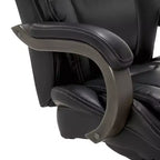 Big & Tall Executive Chair Bonded Leather Black - : Ergonomic, Adjustable, Comfort Core