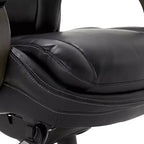 Big & Tall Executive Chair Bonded Leather Black - : Ergonomic, Adjustable, Comfort Core