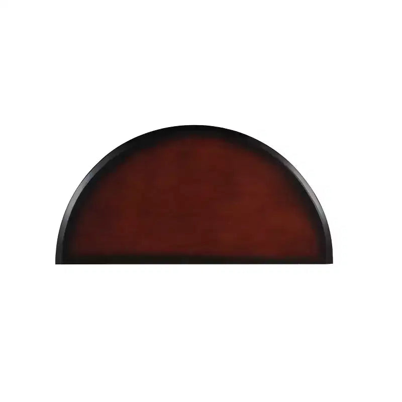 Traditional Wood Demi Lune Console Table Black Cherry