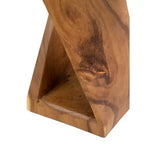 Side Table Natural - : Coastal Beach Style, No Assembly, Wood Frame & Top, 24" Height