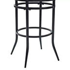 Swivel Barstool Black with Cushion