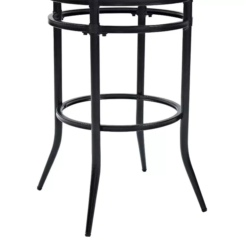 Swivel Barstool Black with Cushion