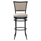 Swivel Barstool Black with Cushion