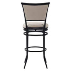 Swivel Barstool Black with Cushion