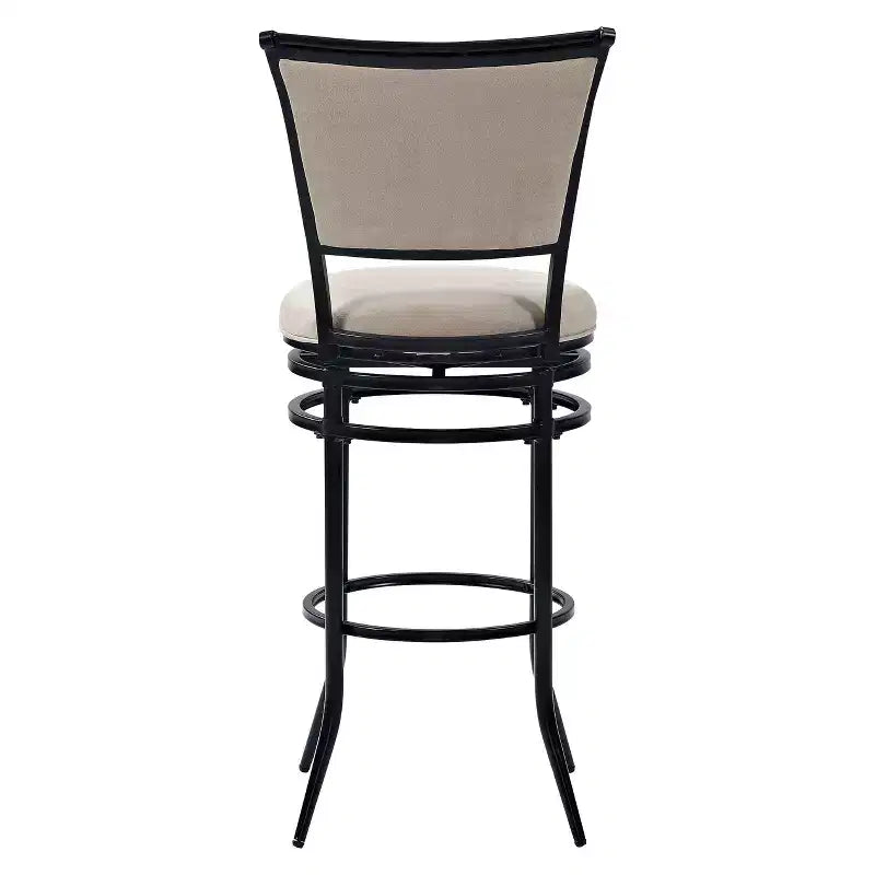 Swivel Barstool Black with Cushion
