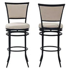 Swivel Barstool Black with Cushion