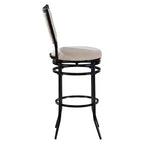 Swivel Barstool Black with Cushion