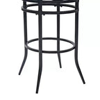 Swivel Barstool Black with Cushion