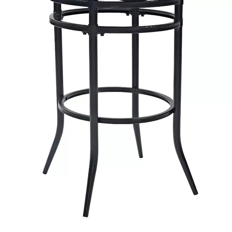 Swivel Barstool Black with Cushion