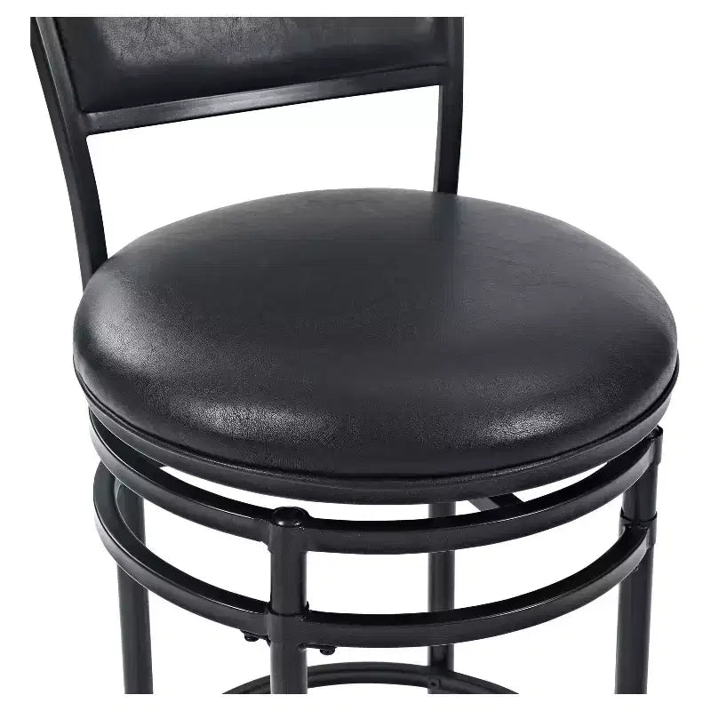 Swivel Barstool Black with Cushion