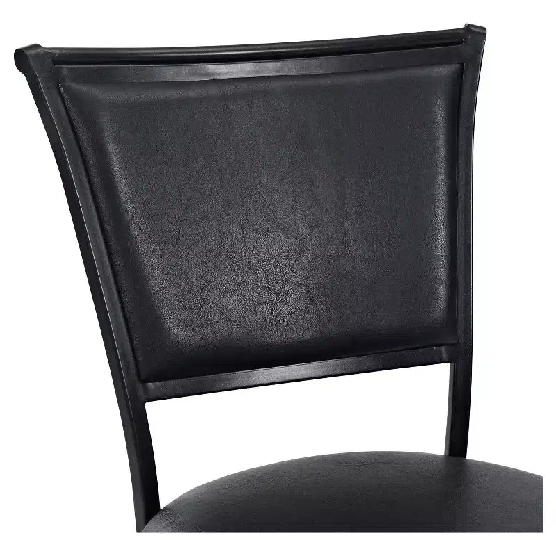 Swivel Barstool Black with Cushion