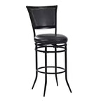 Swivel Barstool Black with Cushion