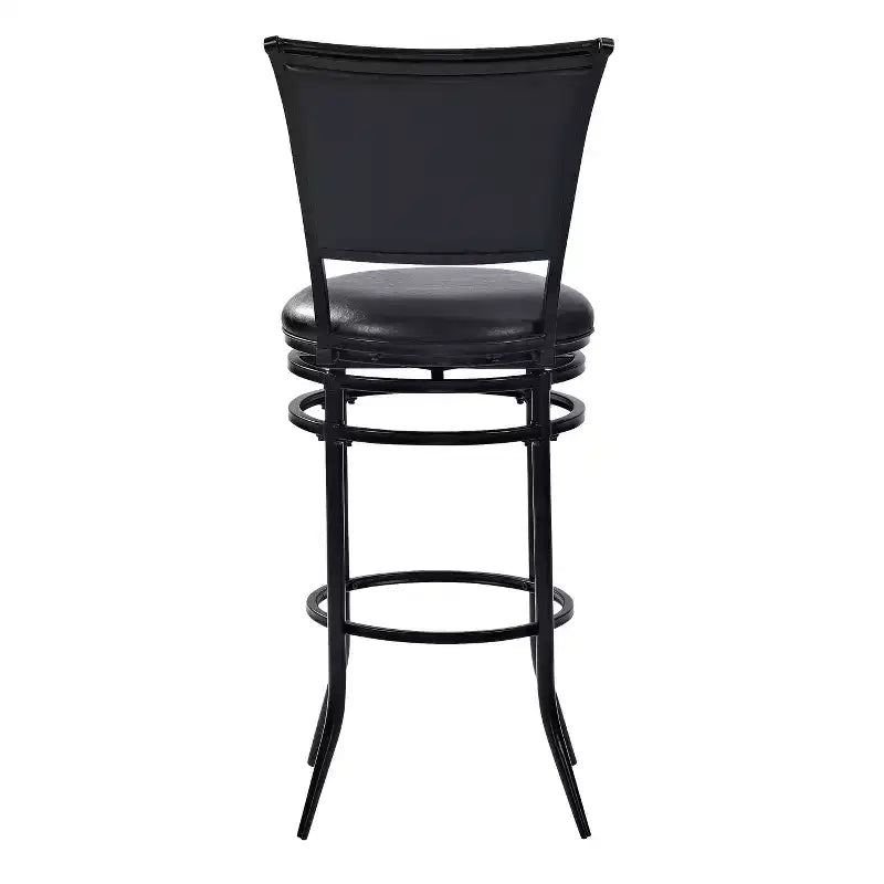 Swivel Barstool Black with Cushion