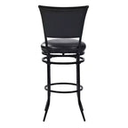 Swivel Barstool Black with Cushion