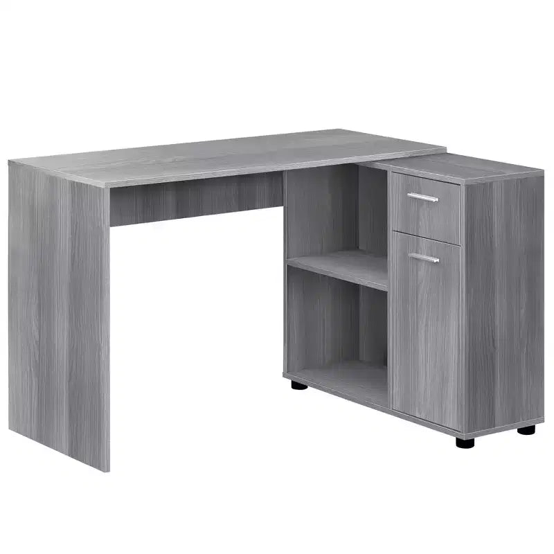 60 Computer Desk with Storage Cabinet - EveryRoom