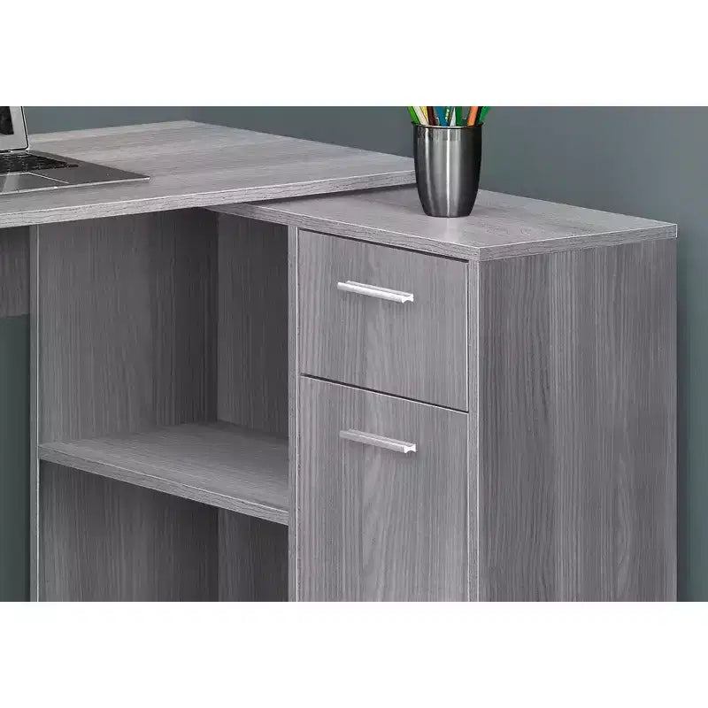 60 Computer Desk with Storage Cabinet