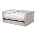 Alena Daybed with Trundle - Baxton Studio