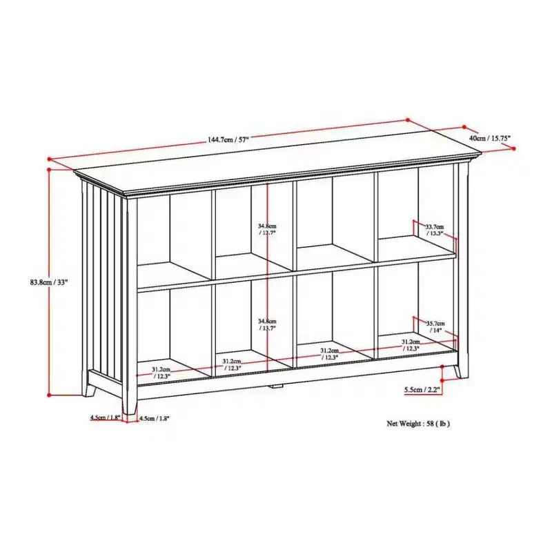 8 Cube Storage Sofa Table