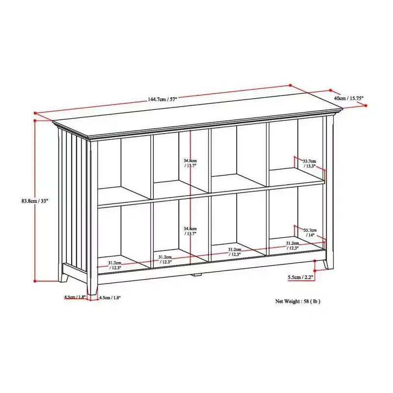 8 Cube Storage Sofa Table