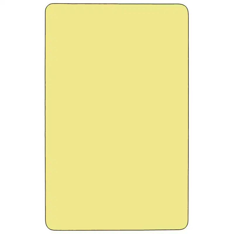 30''W x 72''L Rectangular Thermal Laminate Activity Table - Height Adjustable Short Legs
