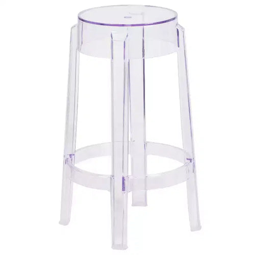 Flash Furniture 25.75'' High Transparent Counter Height Stool