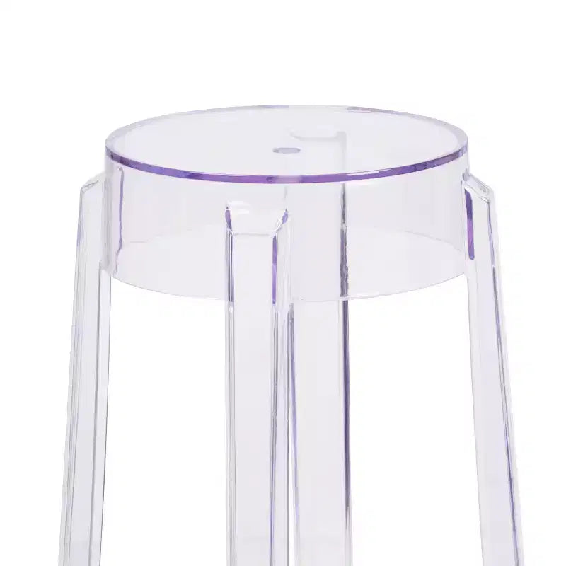 25.75'' High Transparent Counter Height Stool