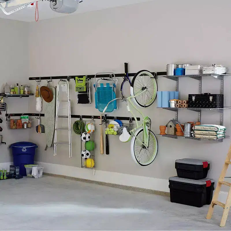 Garage Storage Vertical Hanger Wall Hook Bike Rack (4 Pack)