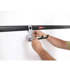 48 Inch Horizontal Wall Storage Rail & Hanging Garage Hook (6 Pack)