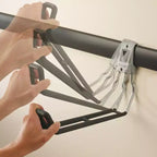 48 Inch Horizontal Wall Storage Rail & Hanging Garage Hook (6 Pack)