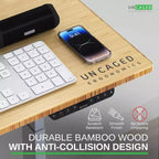 27 Electric Standing Desk with Adjustability Natural Bamboo