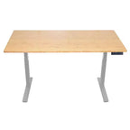 27 Electric Standing Desk with Adjustability Natural Bamboo