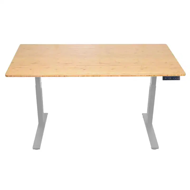 27 Electric Standing Desk with Adjustability Natural Bamboo