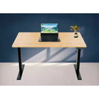27 Electric Standing Desk with Adjustability Natural Bamboo