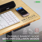 27 Electric Standing Desk with Adjustability Natural Bamboo